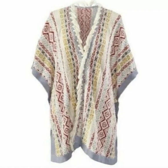 CAbi Multicolor Knit Poncho - Picture 7 of 12